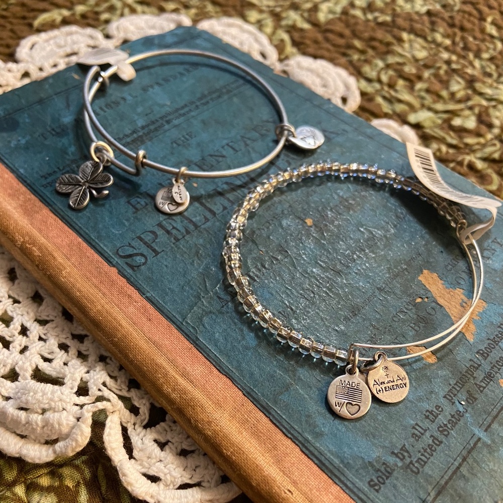 NWT 2 Alex and Ani silver Energy Bracelets
